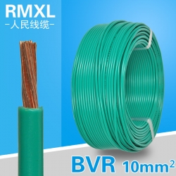BVR 10平方 國標(biāo)銅芯電線 單芯多股銅線 100米